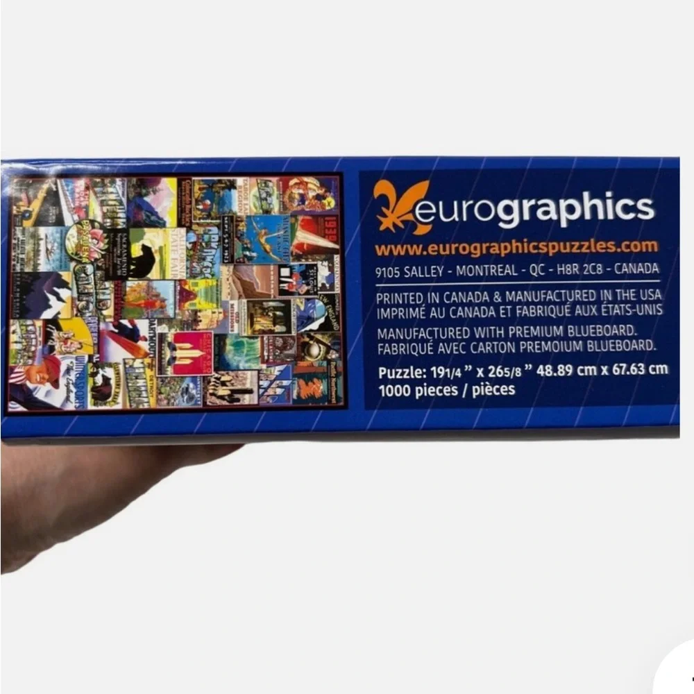 Eurographics 1000 Piece Puzzle | Travel USA Vintage Posters| 19 1/4 “ x 26 5/8”